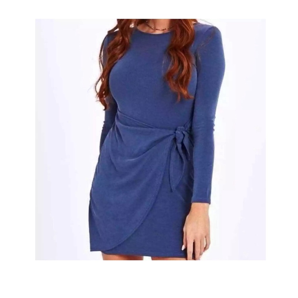 Altar’d State Tatia Sapphire Wrap Dress